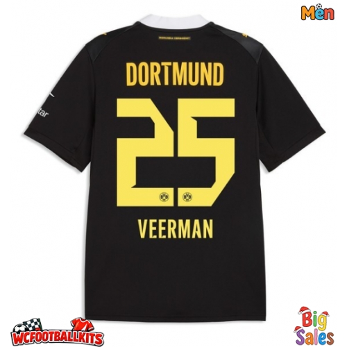 Borussia Dortmund Joey Veerman #25 Replica Away Stadium Shirt 2026-27 Short Sleeve
